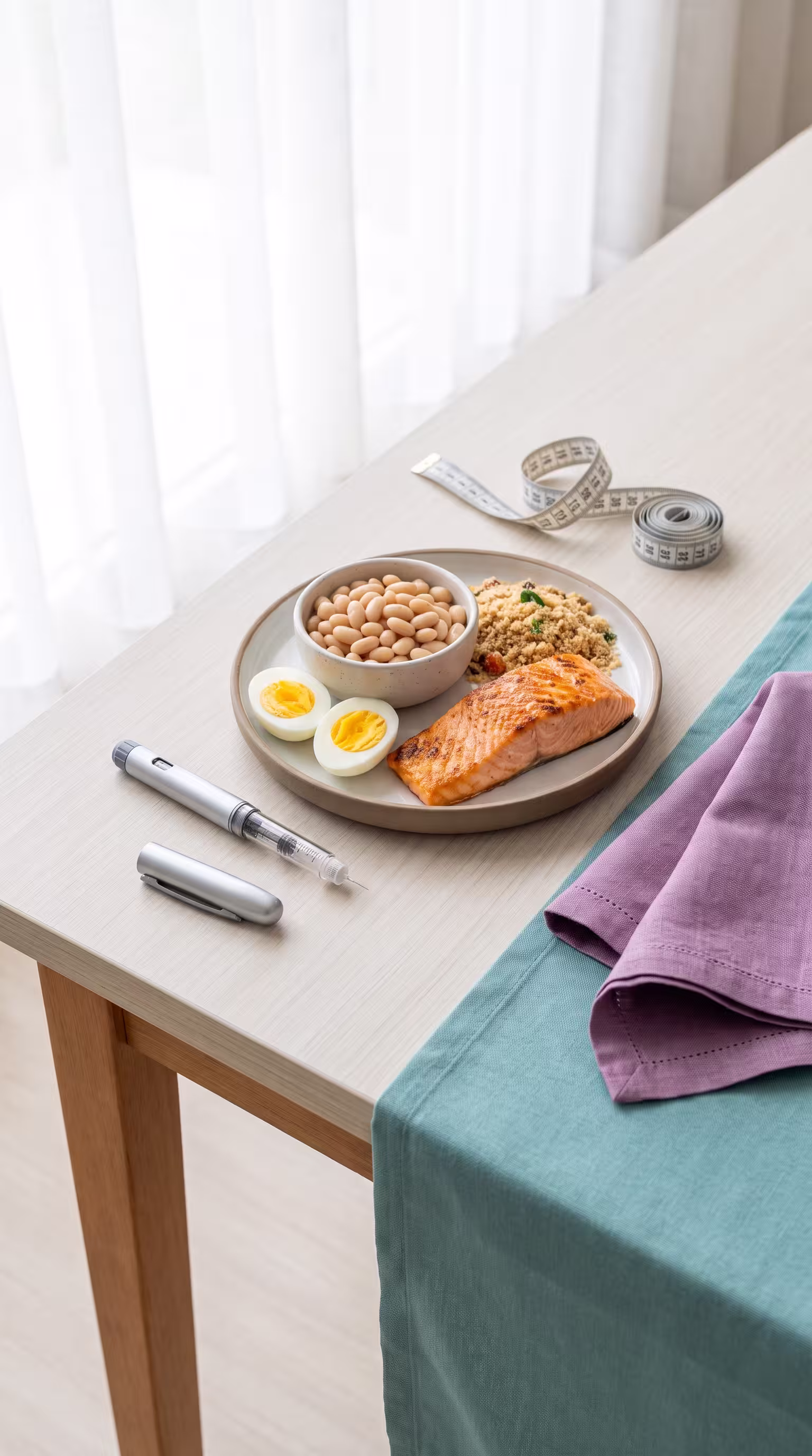 Mesa posta com comida de todo dia